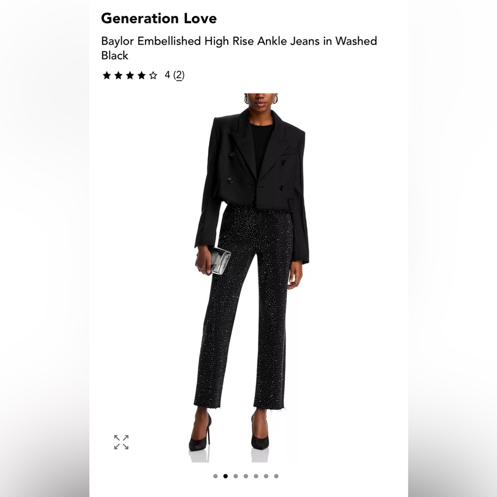 Generation Love Baylor Embellished High Rise Ankle Jeans - Picture 5 of 7